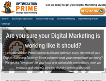 Tablet Screenshot of optimizationprime.com